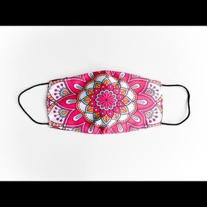 Boho Mandala Flower Face Mask
